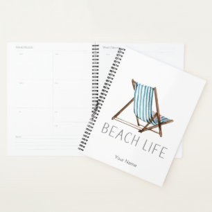 Beach Life Zitat Nautical Summer Vacacacation Stuh Planer