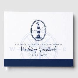Beach Lighthouse | Nautische Hochzeit Gästebuch
