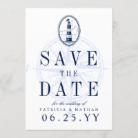 Beach Lighthouse | Save the Date Einladung