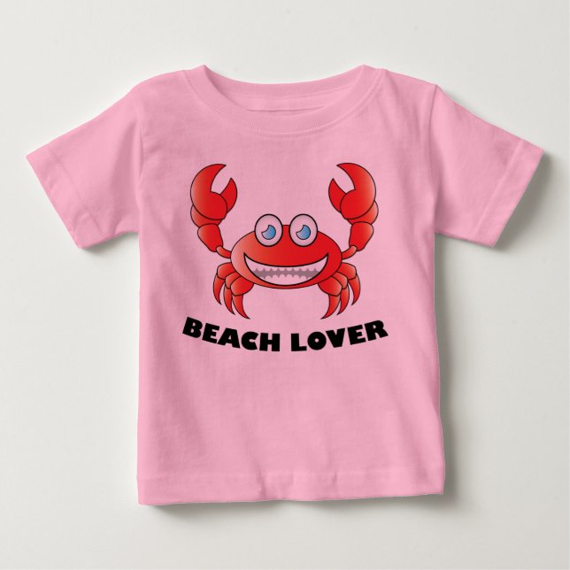 Beach Lover - Baby Fine Jersey T - Shirt (Vorderseite)