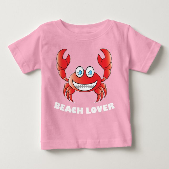 Beach Lover - Baby Fine Jersey T - Shirt (Vorderseite)