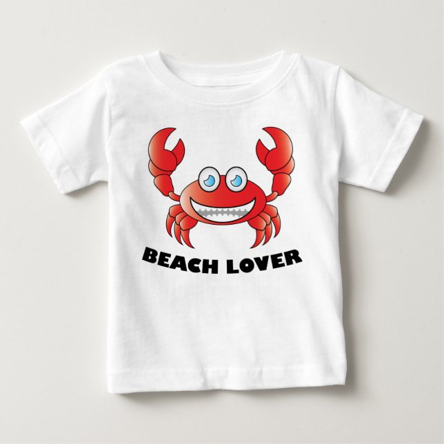 Beach Lover - Baby Fine Jersey T - Shirt (Vorderseite)