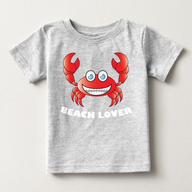 Beach Lover - Baby Fine Jersey T - Shirt (Vorderseite)