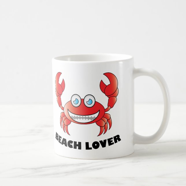 Beach Lover - Black 11 oz Ringer Tasse (Rechts)
