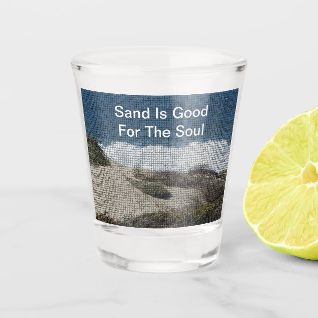 Beach Lover Coastlandschaft Ocean Beachcomber Schnapsglas (Vorderseite)