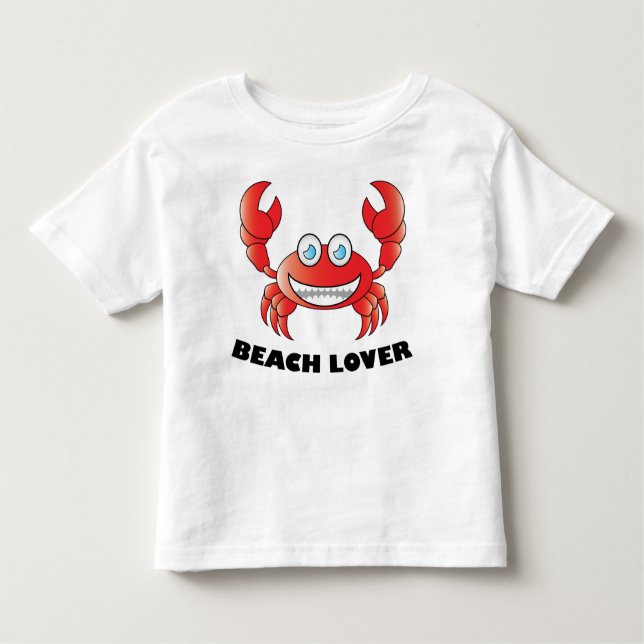 Beach Lover - Kleinkind Fine Jersey T - Shirt (Vorderseite)