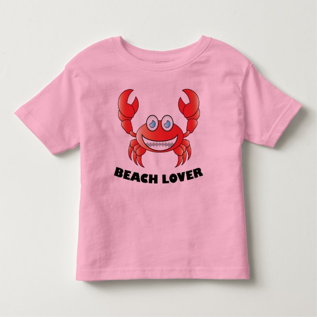 Beach Lover - Kleinkind Fine Jersey T - Shirt (Vorderseite)