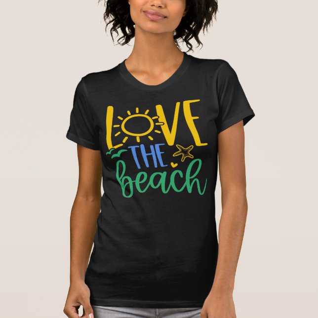 Beach Lover "Love the Beach"  T-Shirt (Vorderseite)