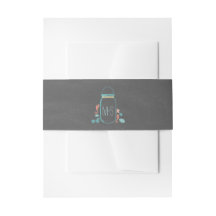 Beach Mason Jar Chalkboard Wedding