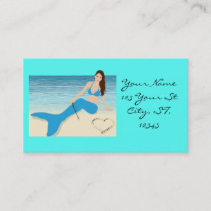 Beach Mermaid Valentine Thunder_Cove Visitenkarte