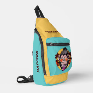 Beach Monkey individuelle Name Crossbody Bag