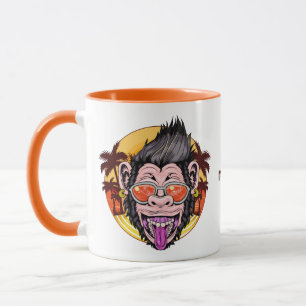 Beach Monkey individuelle Name Tasse