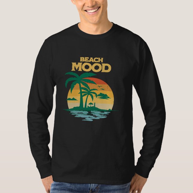 Beach Mood  Aloha Hawaii Hawaiian Island Palm Tree T-Shirt (Vorderseite)