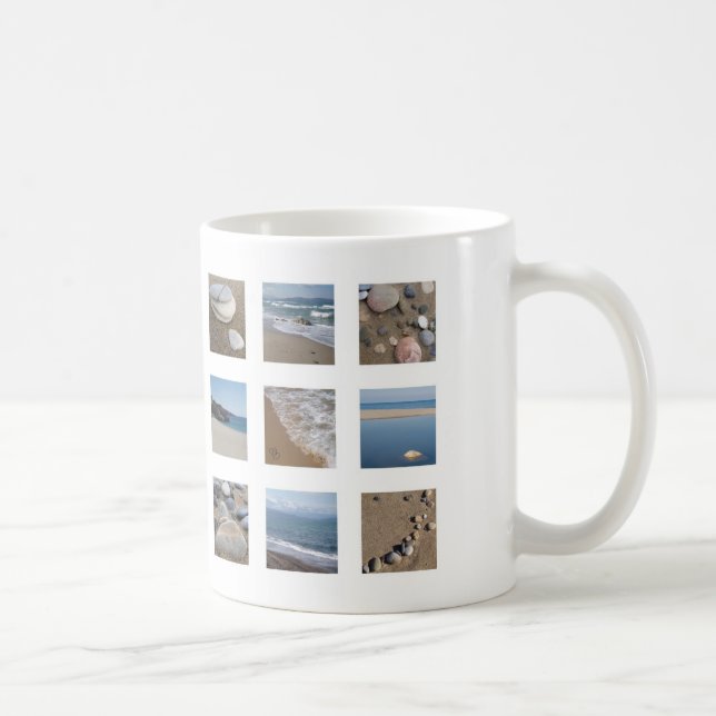 Beach Mosaik Foto Tasse (Rechts)