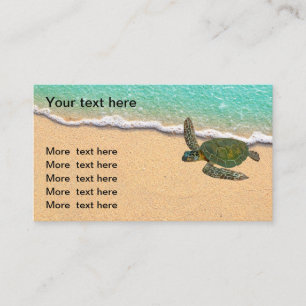 Beach Nature Coastal Thema Realtor Visitenkarte