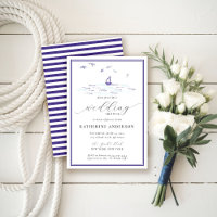 Beach Nautical Waves Boat Wedding Brautparty