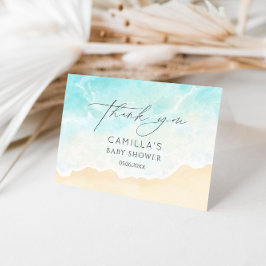 Beach Ocean Brautparty Dankeskarte