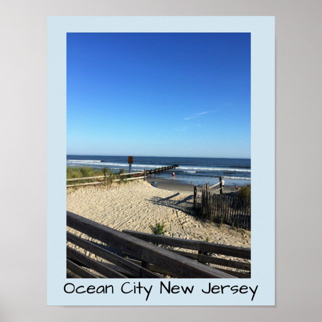 Beach Ocean City New Jersey Poster (Vorne)