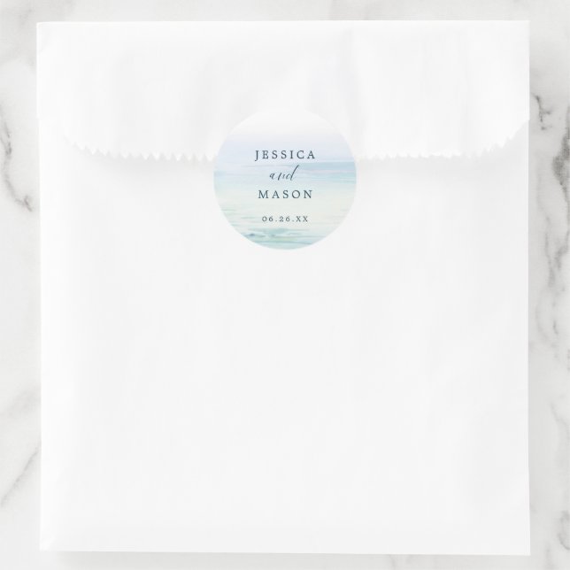 Beach Ocean Gefallen Stickers Umschlag Aufkleber (Tasche)