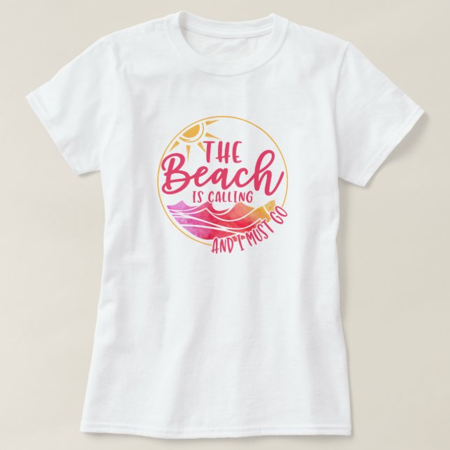 Beach Ocean Liebe T - Shirt (Design vorne)
