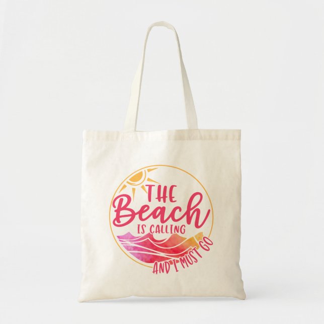 Beach Ocean Liebe Tote Bag Tragetasche (Vorne)