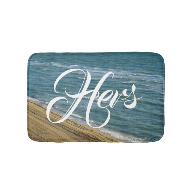Beach Ocean Sand Blue Tropical Seine/seine Herren/ Badematte (Vorderseite)