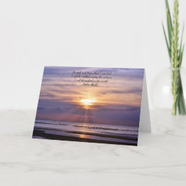 Beach Ocean Scripture Card Psalm 46:10 Seien Sie n Karte