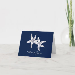 Beach Ocean Starfish Vielen Dank Dankeskarte
