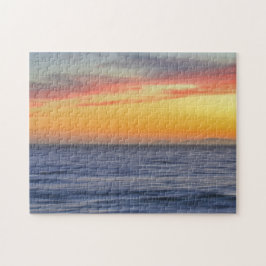 Beach Ocean Sunset Art Puzzle