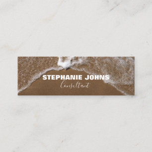 Beach Ocean Tropical Individuelle Name Consultant Mini Visitenkarte