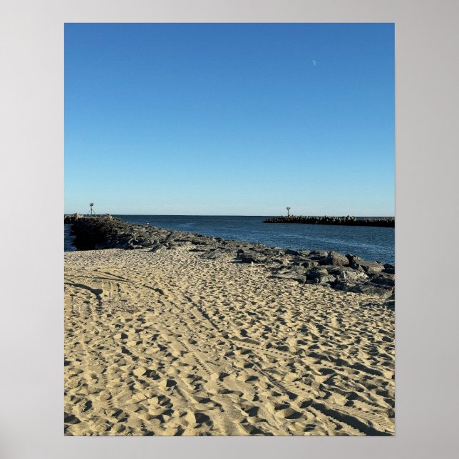 Beach Ocean Waterscape Poster (Vorne)
