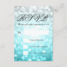 Beach Ombre Bokeh Lights Elegant Wedding UAWG