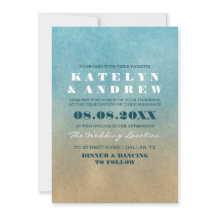 Beach Ombre Einladung zur Hochzeit