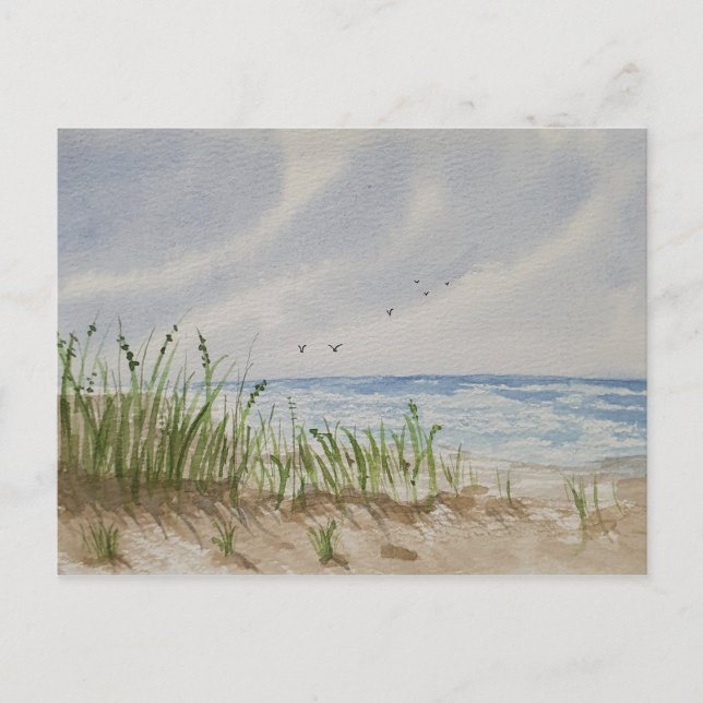 Beach painting  ankündigungspostkarte (Vorderseite)