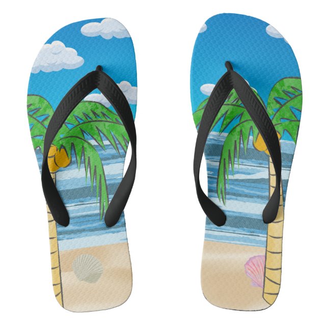 Beach Pair von Flip Flops (Fußbett)