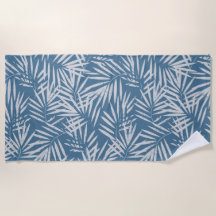 Beach Palm Blätter in Blue