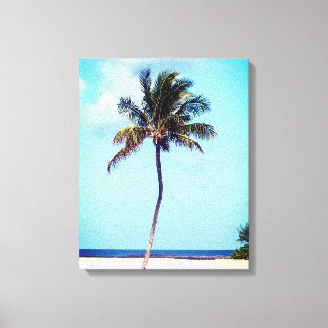 Beach Palm Tree Leinwanddruck (Vorderseite)
