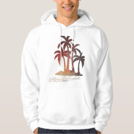 Beach Palm Trees Sunset Hoodie