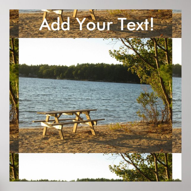 Beach Park Bench Poster (Vorne)