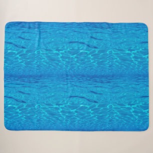 Beach Party Blues Sonne Meerwasserpool Pop Farbe Sherpadecke