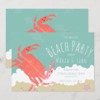 Beach Party Crab Sand Ocean Waves