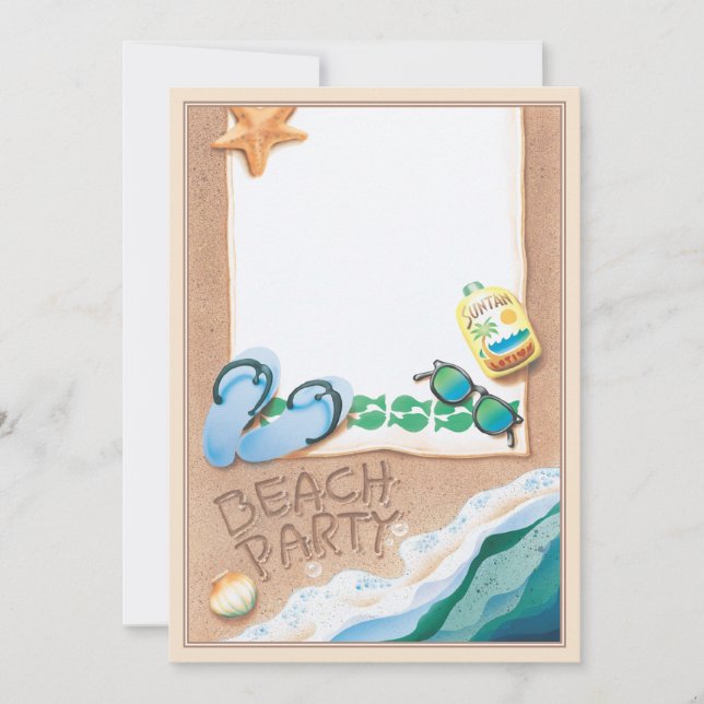 Beach Party © Einladung (Vorderseite)