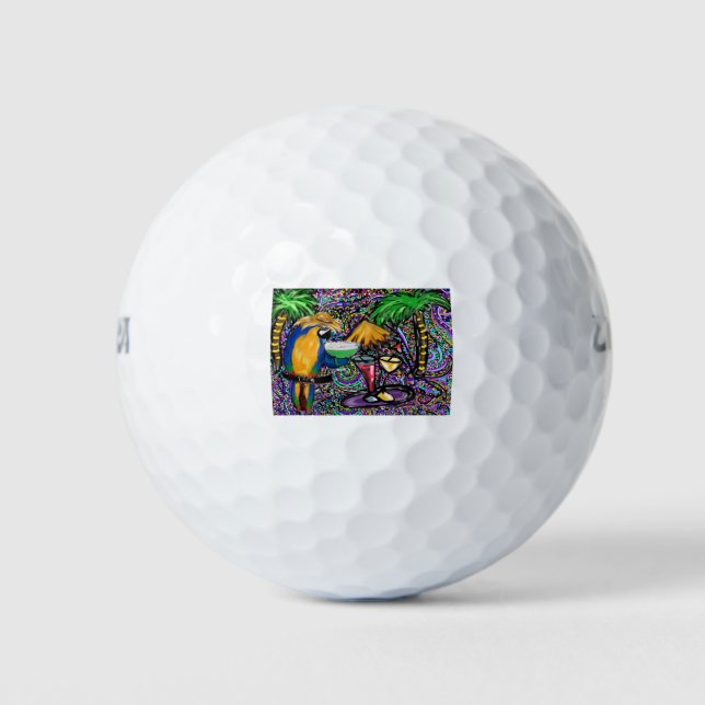 Beach Party Parrot Golfball (Vorderseite)