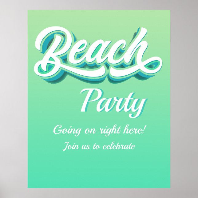 Beach Party Poster (Vorne)