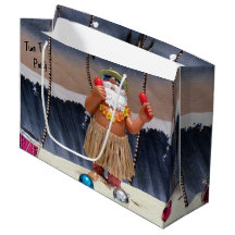 Beach Party Santa Claus - Große Geschenktasche