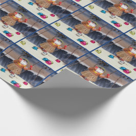 Beach Party Santa - Weihnachts-Umschlagpapier Geschenkpapier
