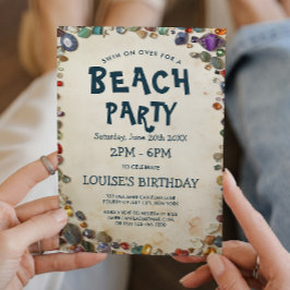 Beach Party und Diamond senden Einladung