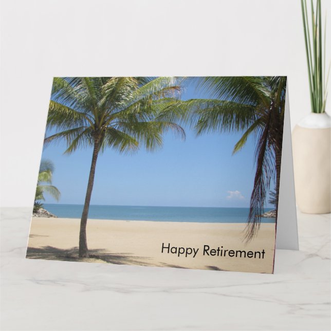Beach-Pensionskarte groß Karte (Vorderseite)