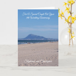 Beach Personalisiert 8. Hochzeitskarte Karte