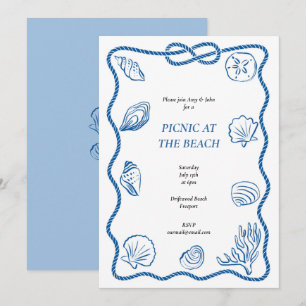 Beach Picnic Einladung